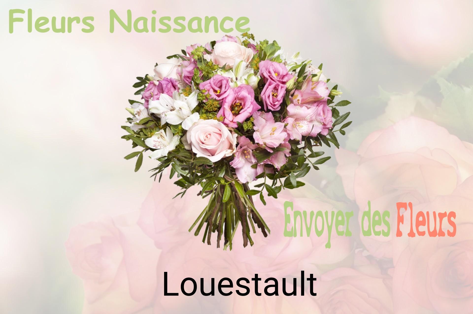 Bouquet de fleurs de naissance livré à Louestault