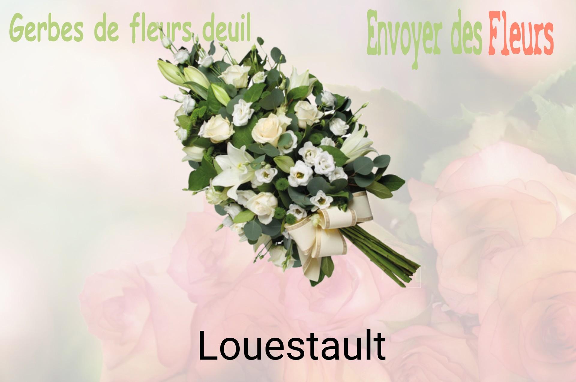 Gerbe de fleurs de deuil livrée à Louestault